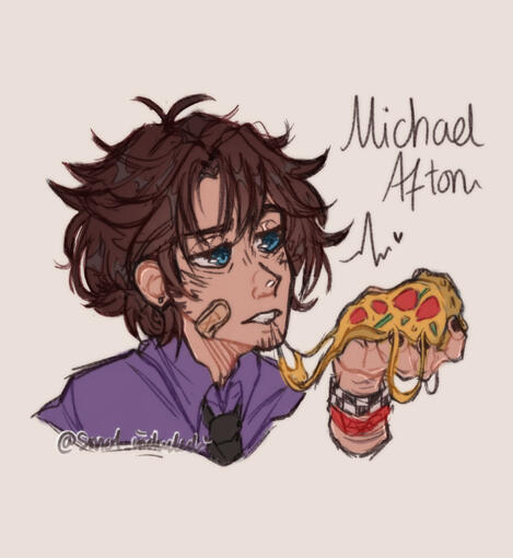 Michael Afton FNAF (art credits to smol_included)